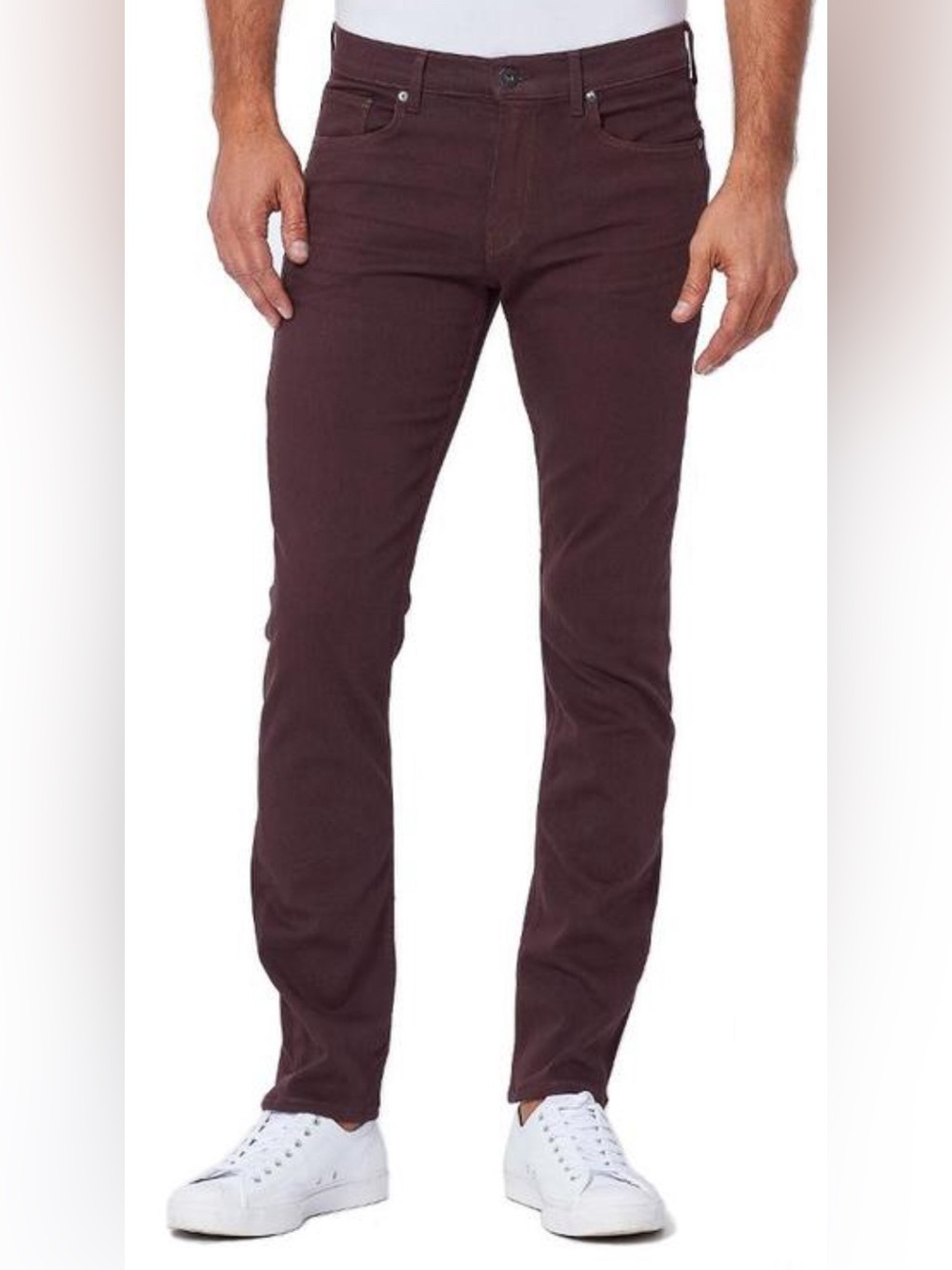 PAIGE Men's Transcend Federal Slim Straight Jeans (Highly Stretch) 32” inseam